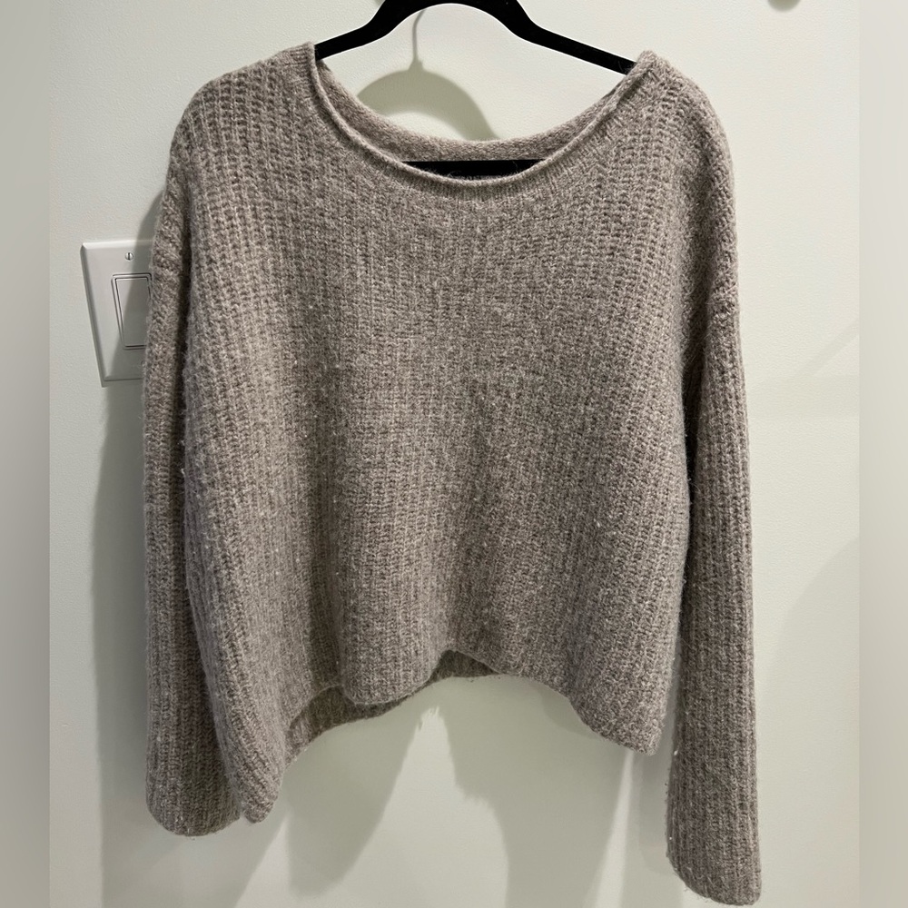 Zara limited edition (from winter 2021) wool asymmetrical sweater